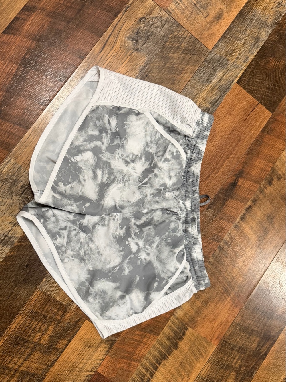 Under Armour Light Gray Marble Athletic Shorts
